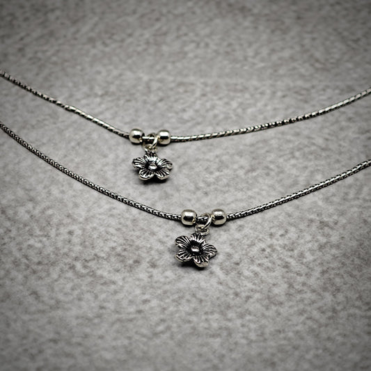 Chain Anklet Flower 2