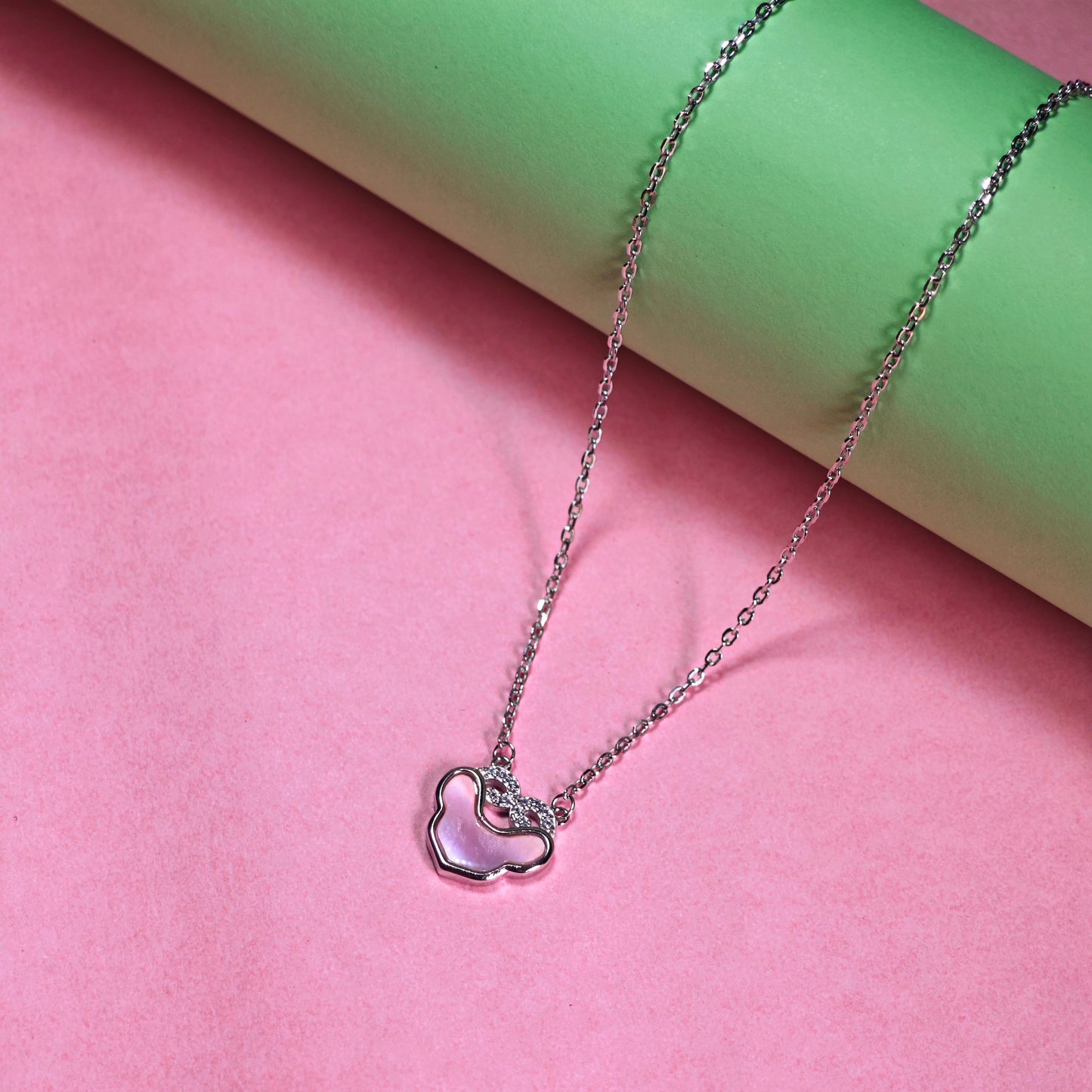 silver necklace