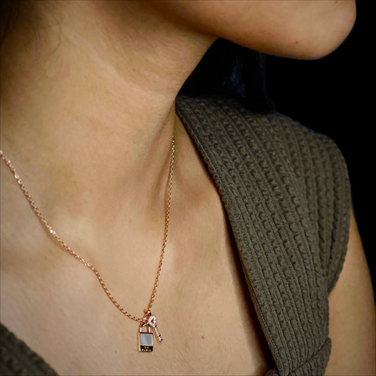 silver necklace