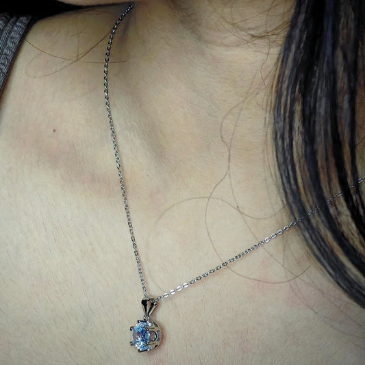 silver necklace