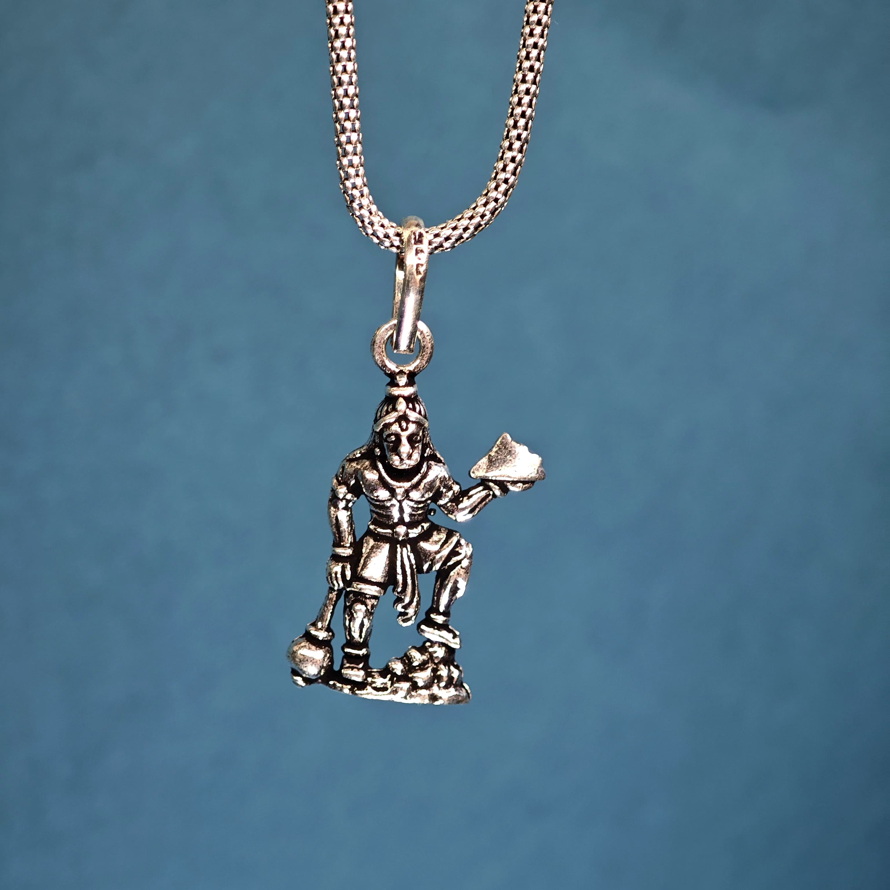 Hanuman 2 pure  925 silver pendant