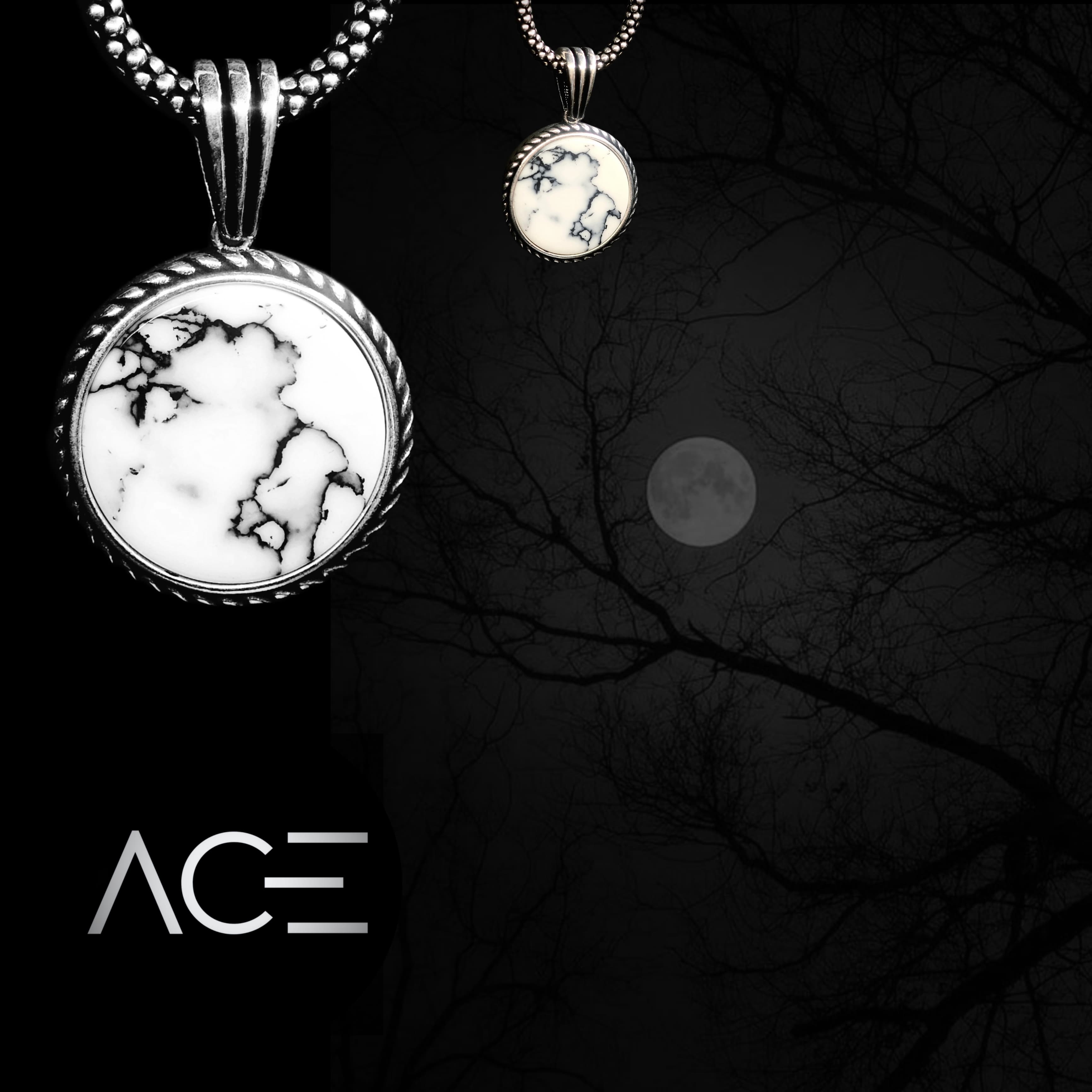 Moon glimpse pendant