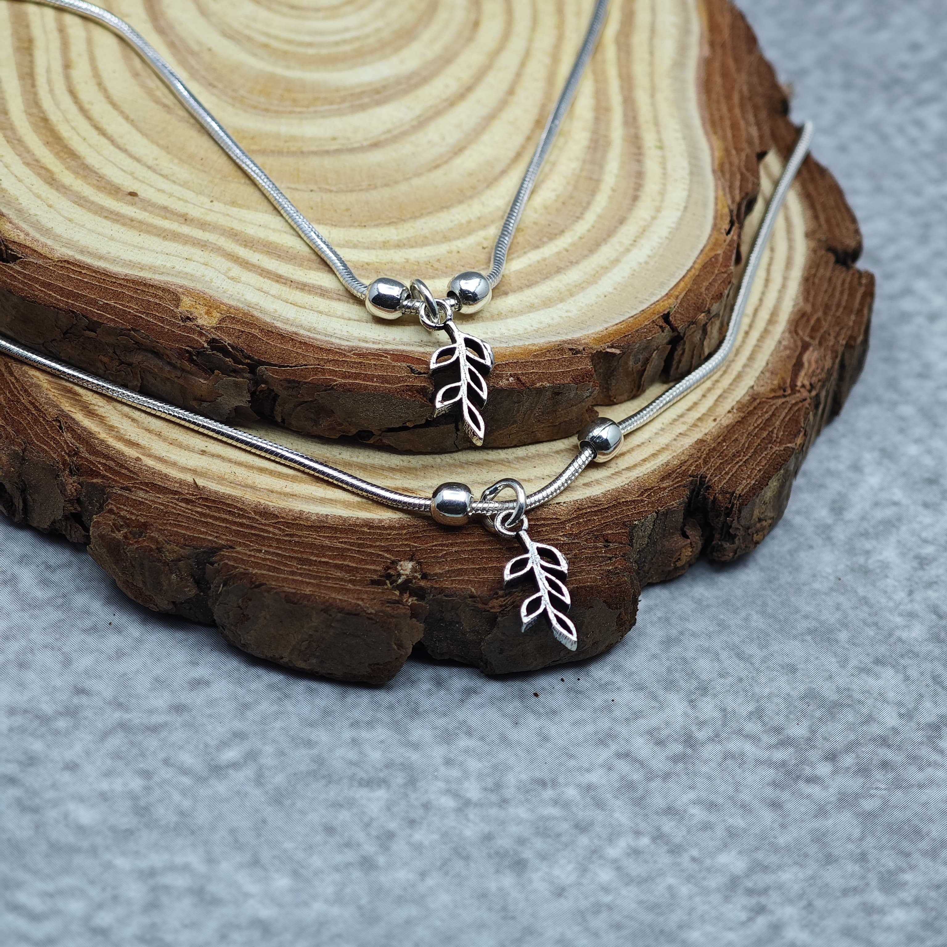 Chain Anklet Leaf