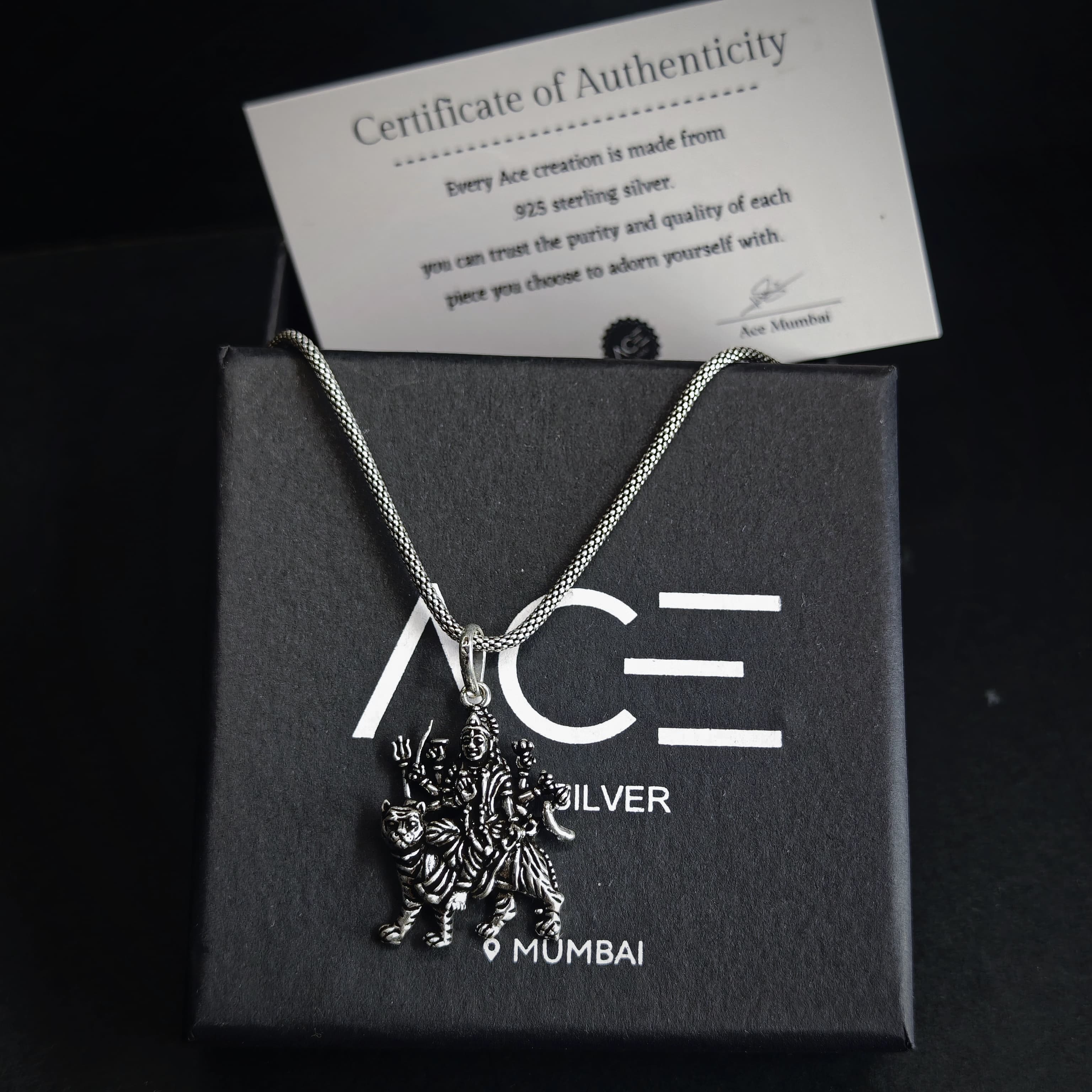 Mataji pure  925 silver pendant