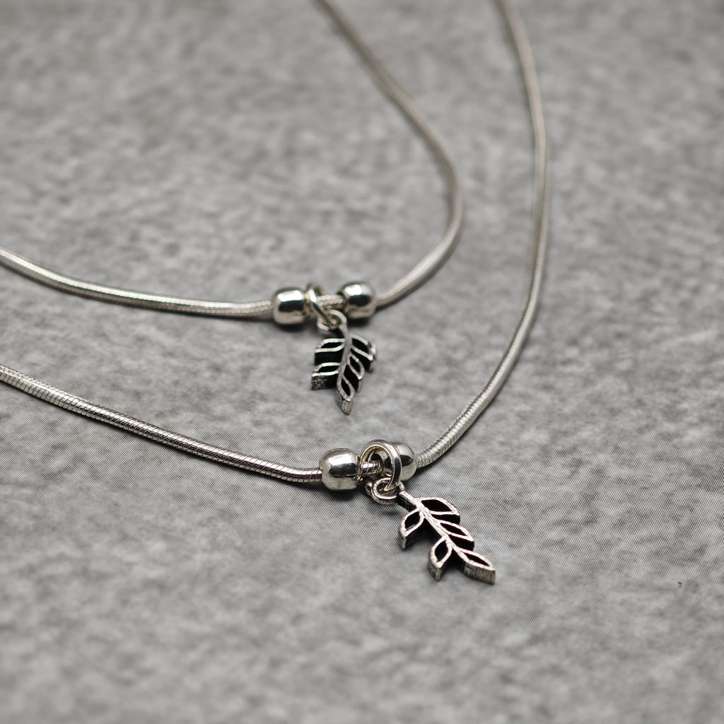 Chain Anklet Leaf