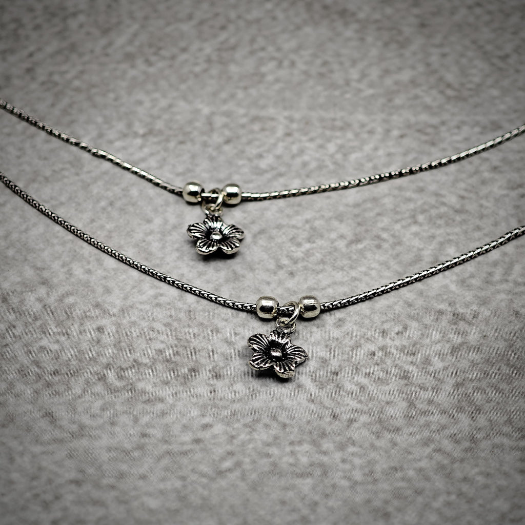 Chain Anklet Flower 2