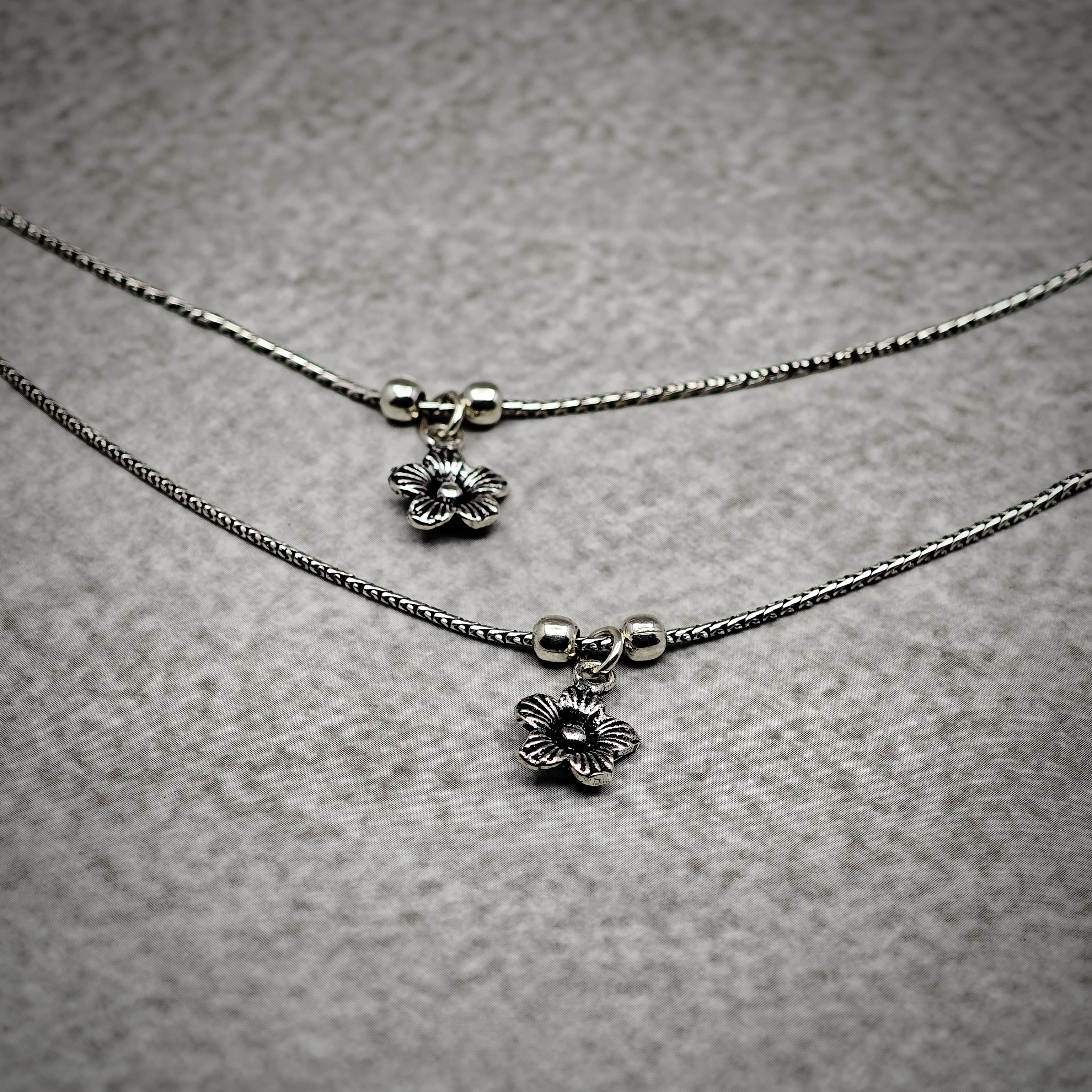 Chain Anklet Flower 2