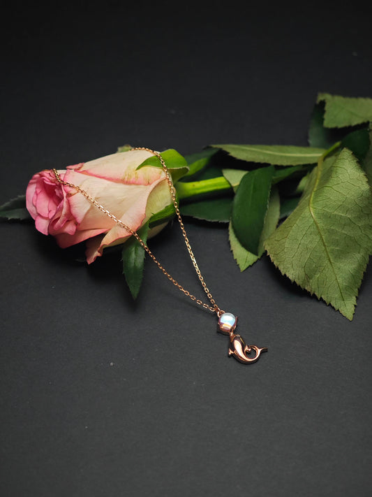 silver necklace

