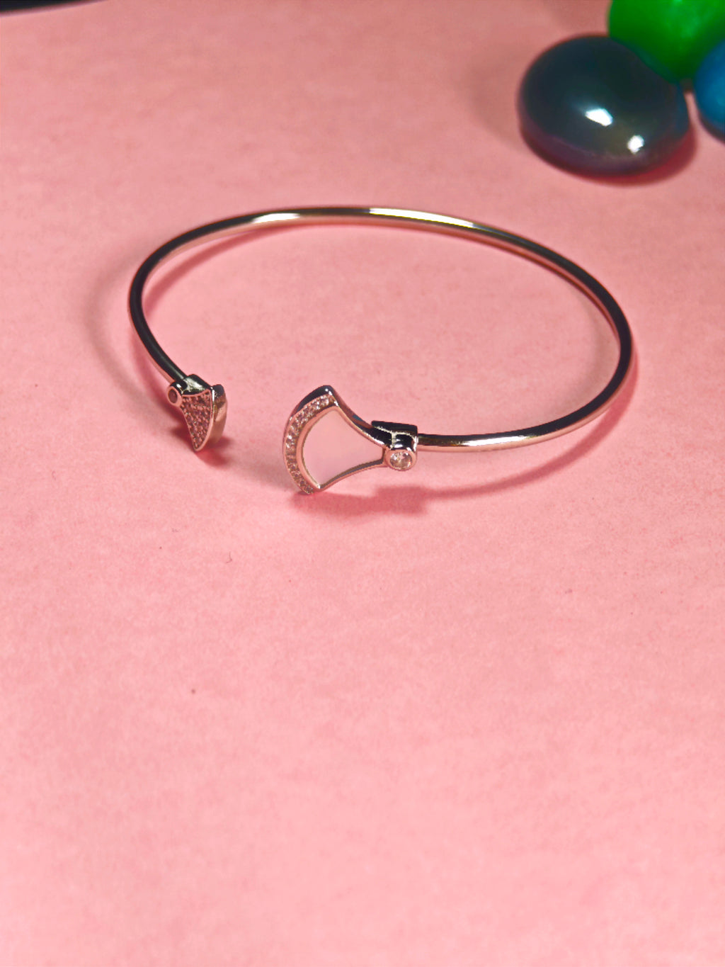 Elegant kada  pink pearl finish