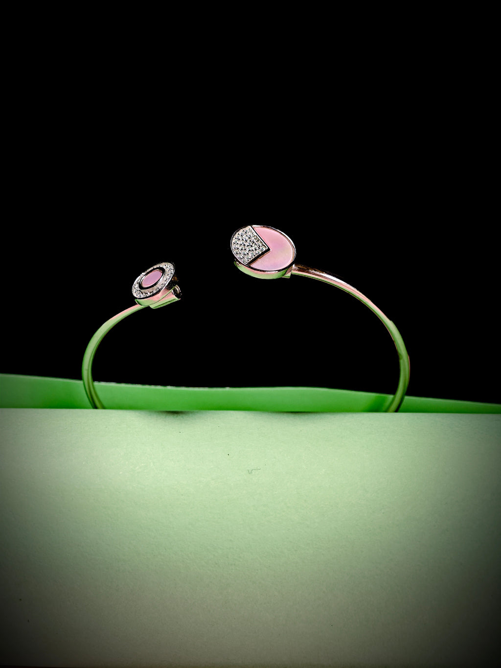 Elegant kada  pink pearl finish