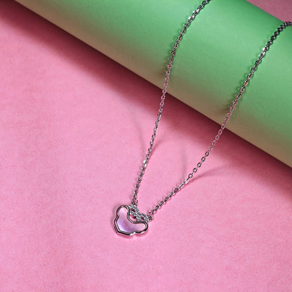 silver necklace
