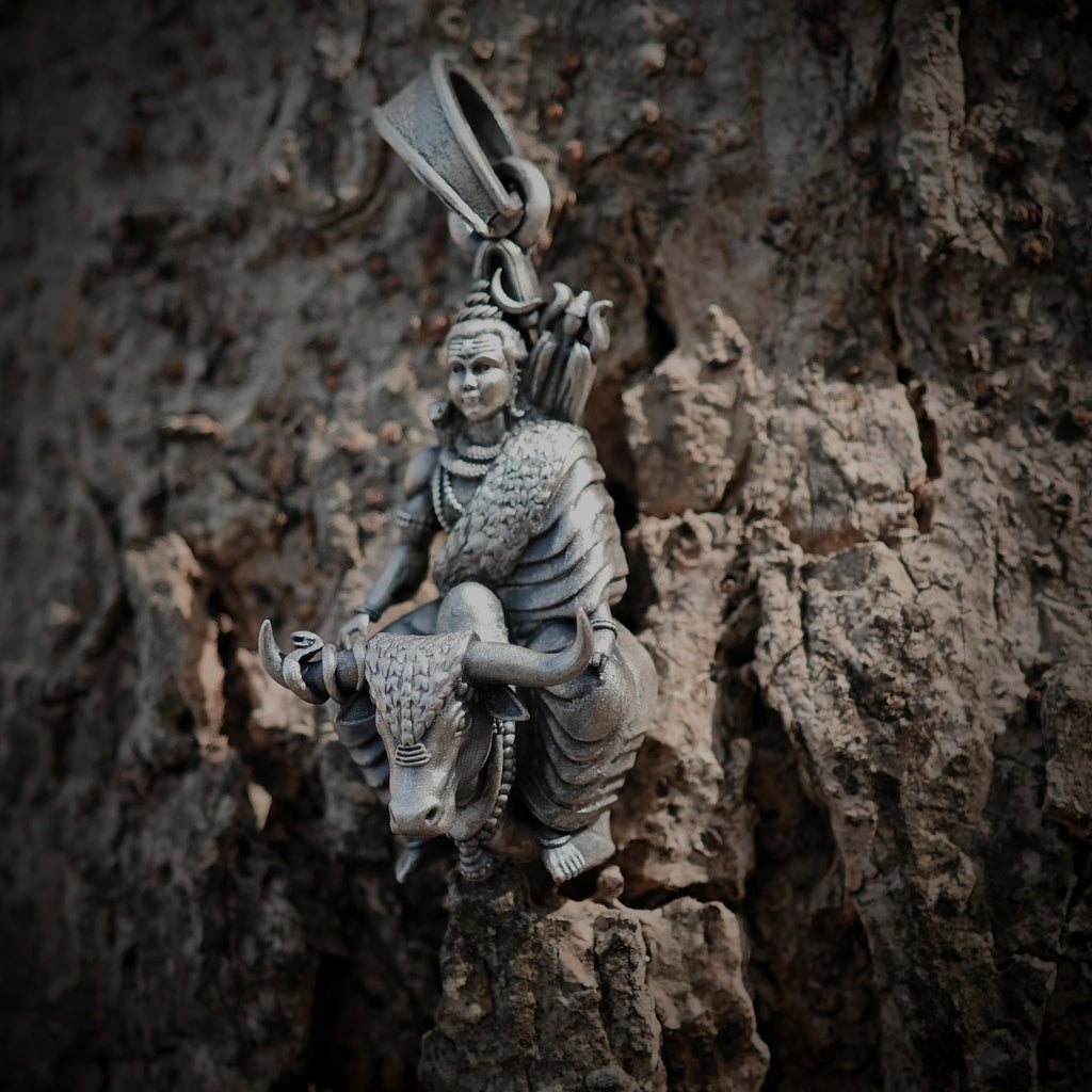 Shiva pendant oxidize