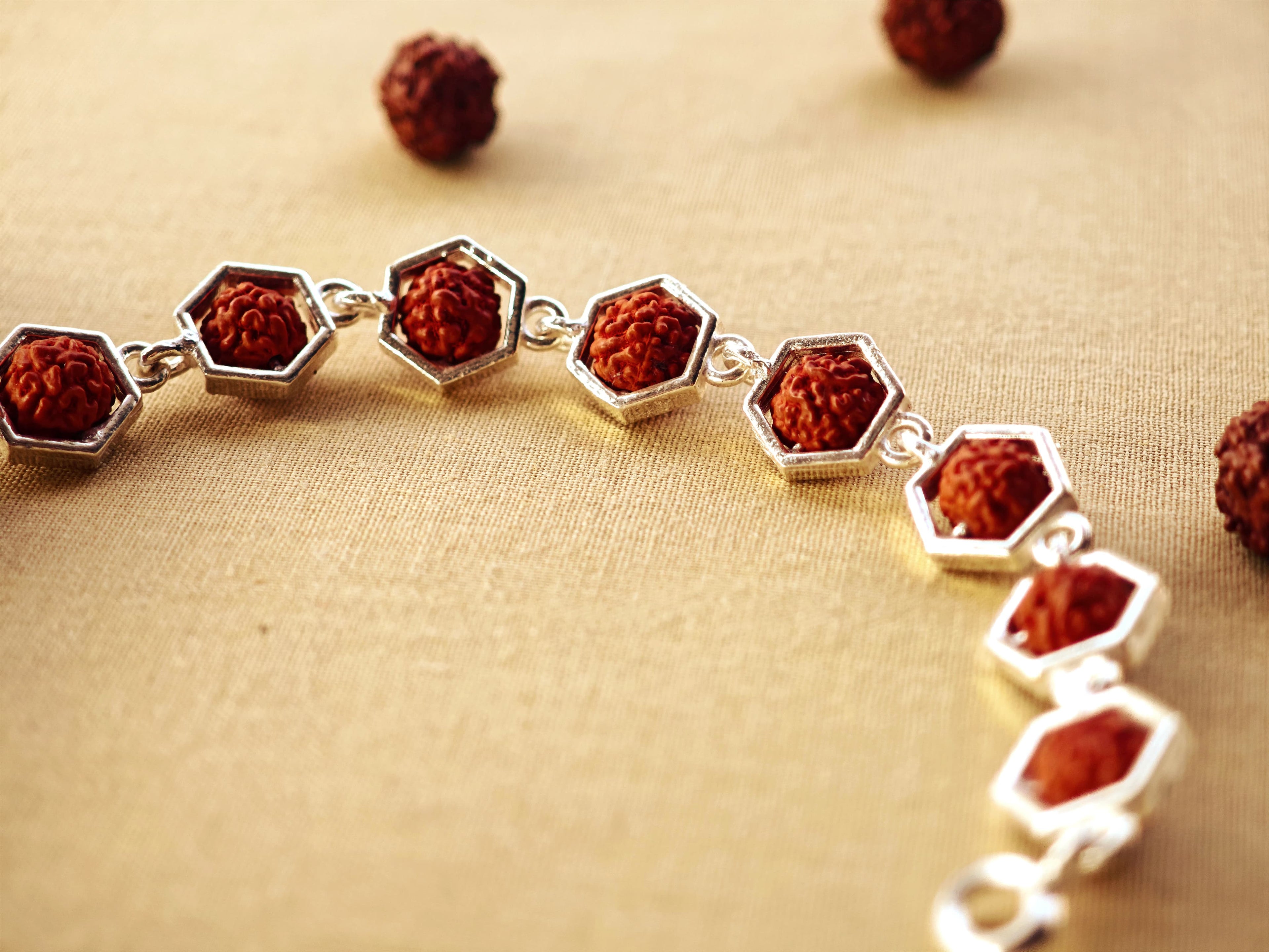 Rudrakash bracelet Hexa