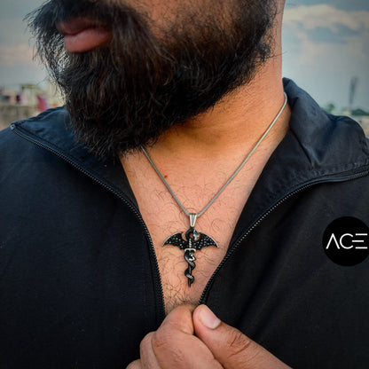 Snake sword pendant