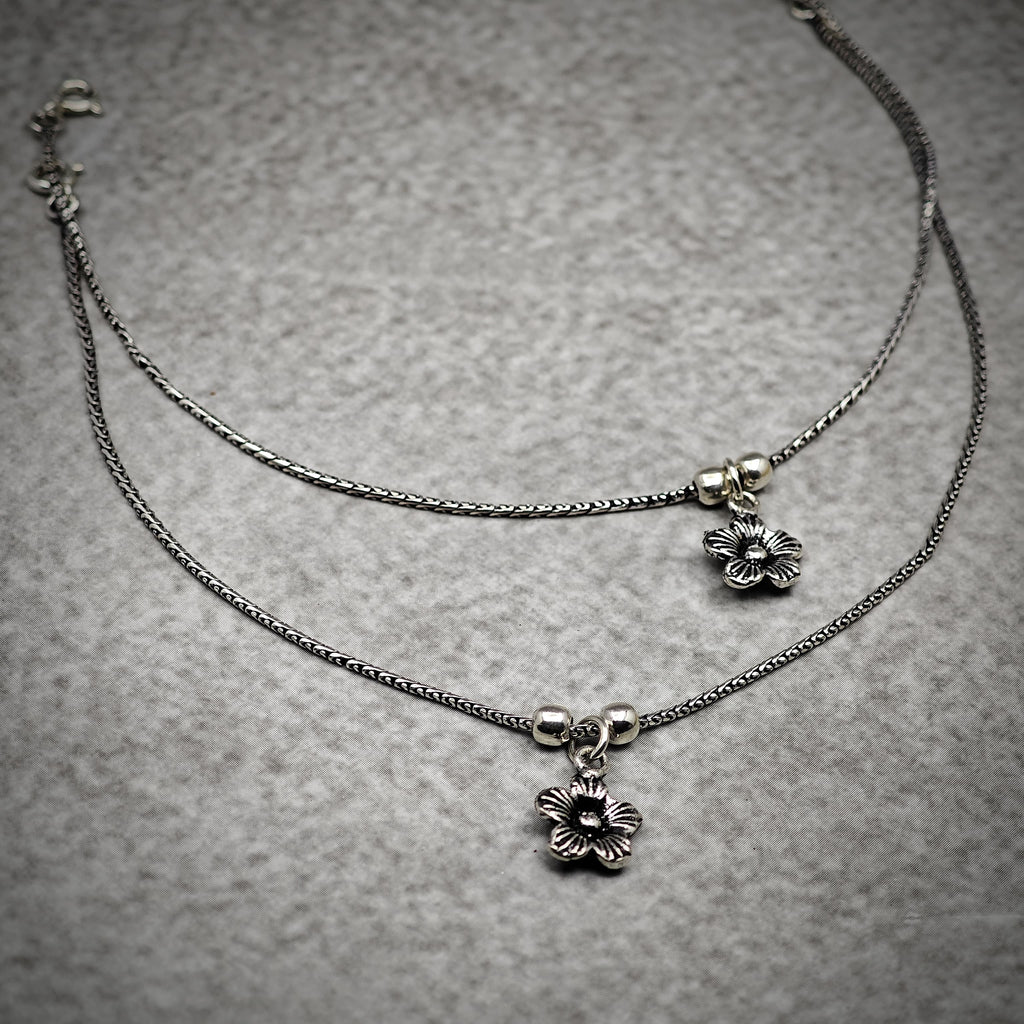 Chain Anklet Flower 2