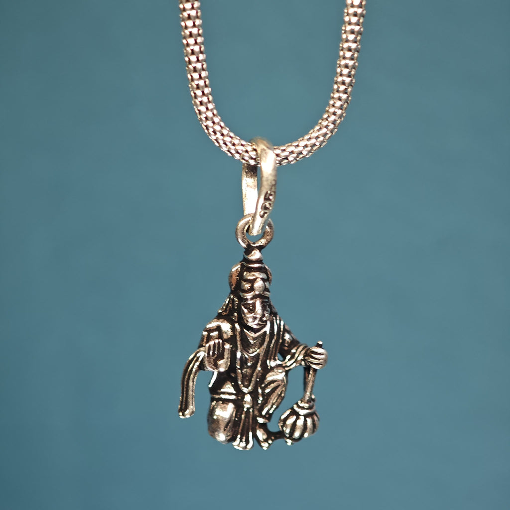 Hanuman pure  925 silver pendant