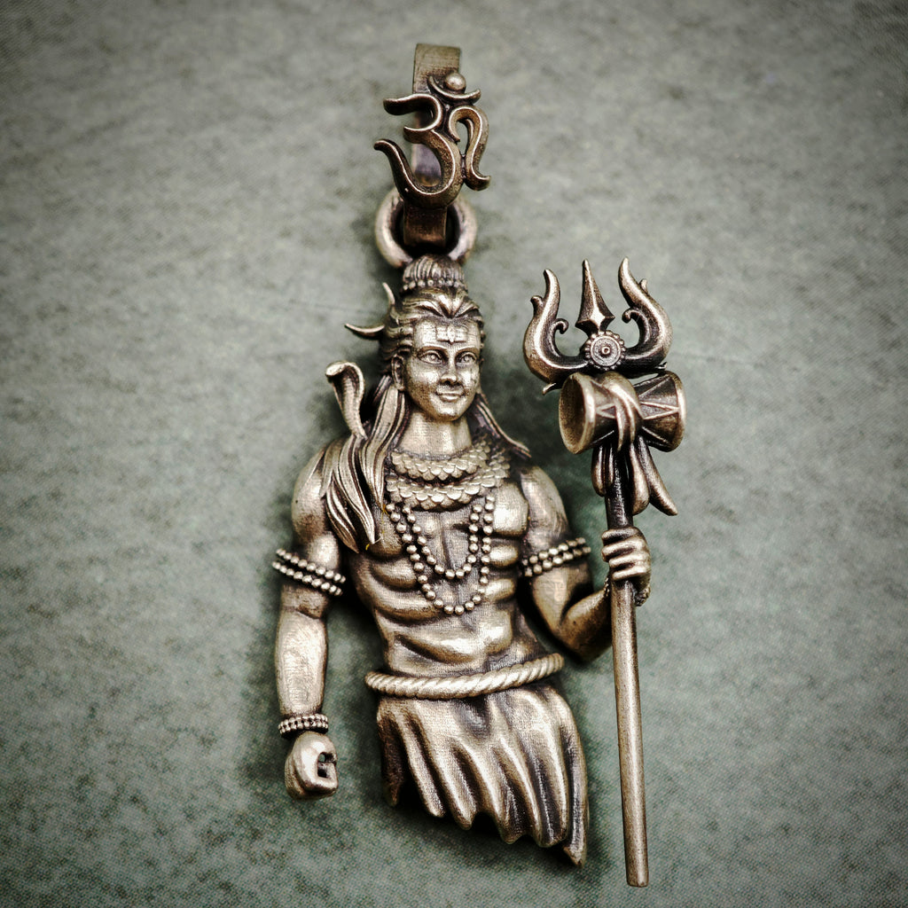 Shiva pendant oxidize matte v2