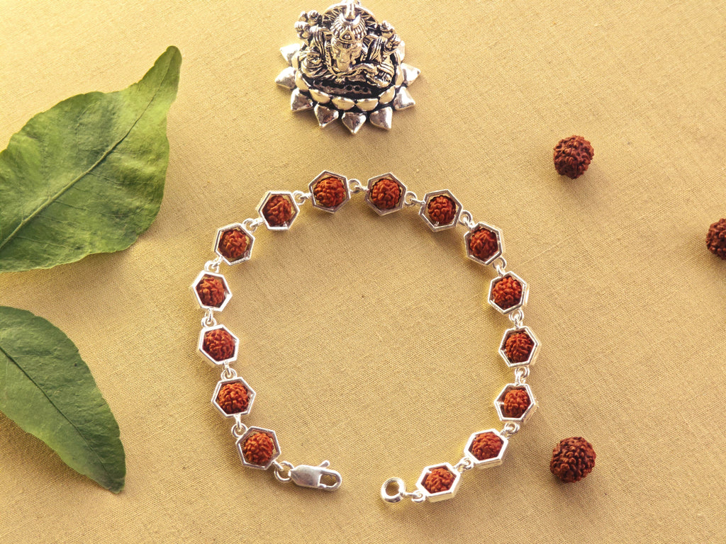 Rudrakash bracelet Hexa