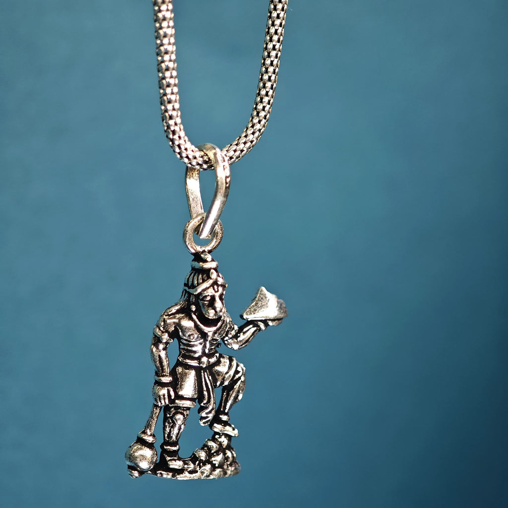 Hanuman 2 pure  925 silver pendant