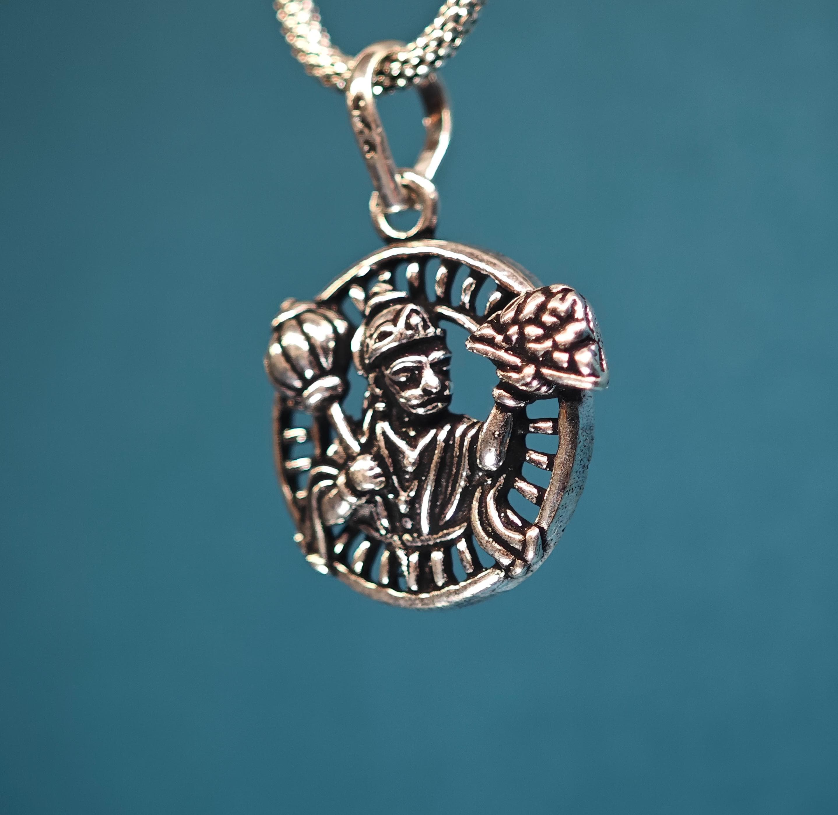 Hanuman pure  925 silver pendant