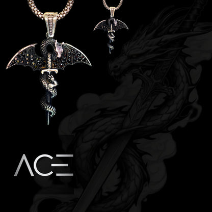 Snake sword pendant