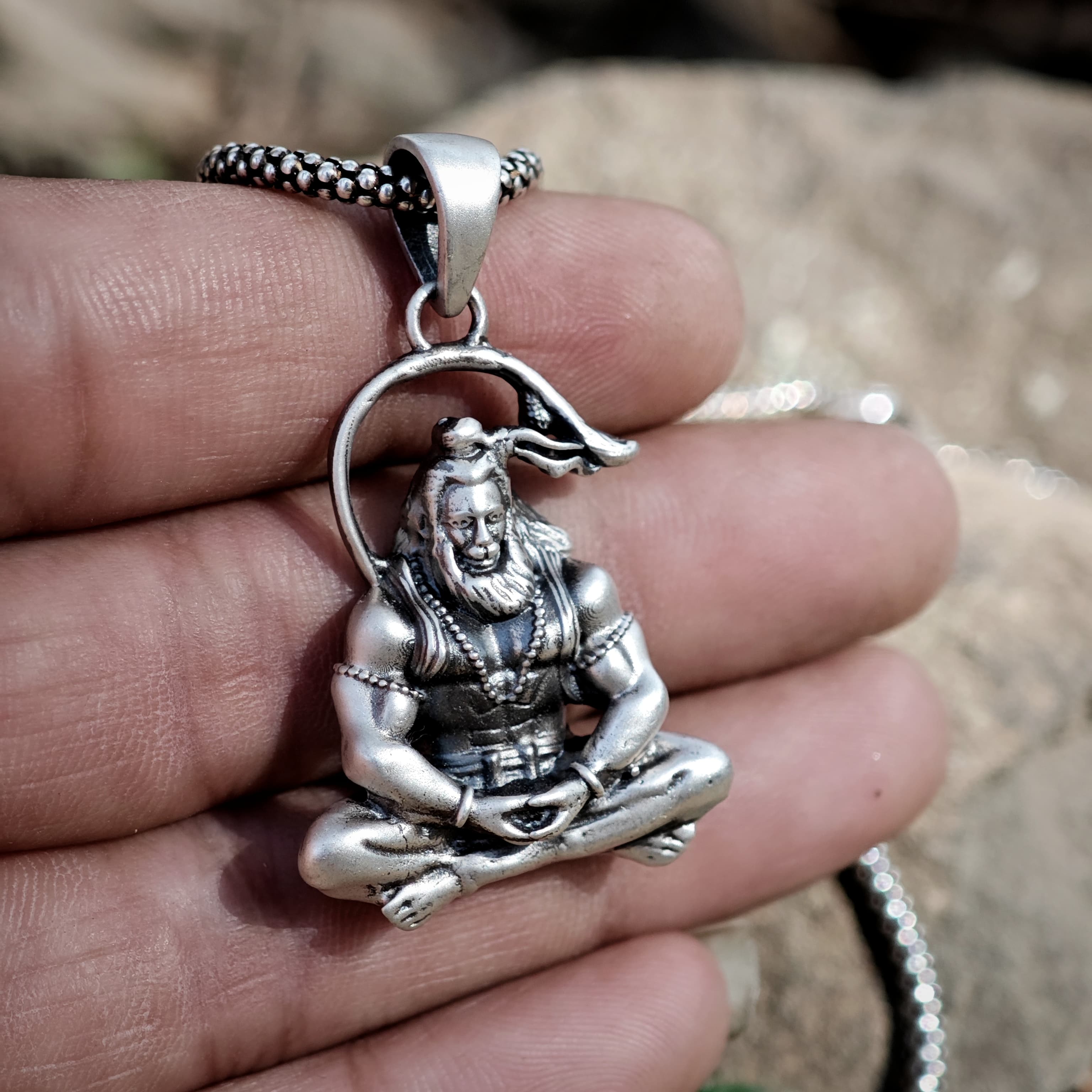Hanuman pendant v3 matte finish