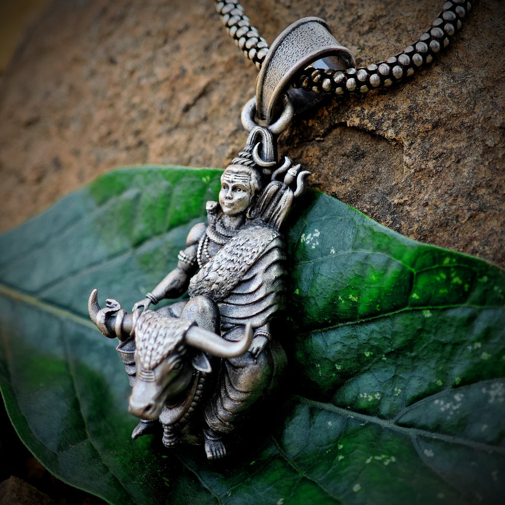 Shiva pendant oxidize